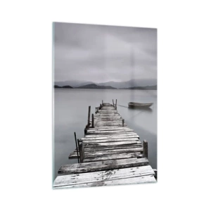 Glastavla - Bild på glas - Imorgon kan du ge dig iväg - 50x70 cm