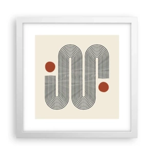 Affisch i vit ram - från början till slutet - 30x30 cm