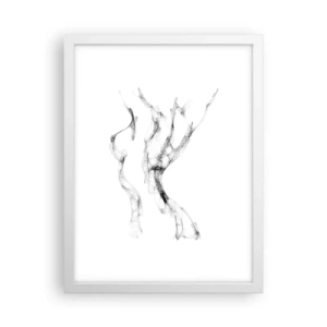 Affisch i vit ram - Vacker och stark - 30x40 cm