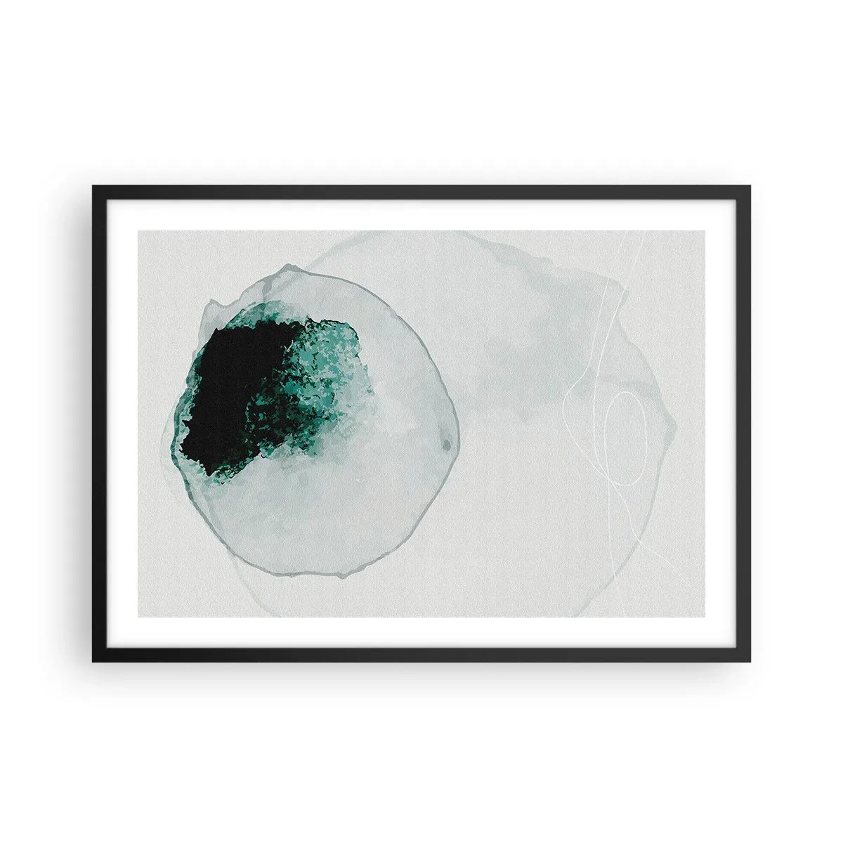 Affisch i svart ram - I en droppe vatten - 70x50 cm