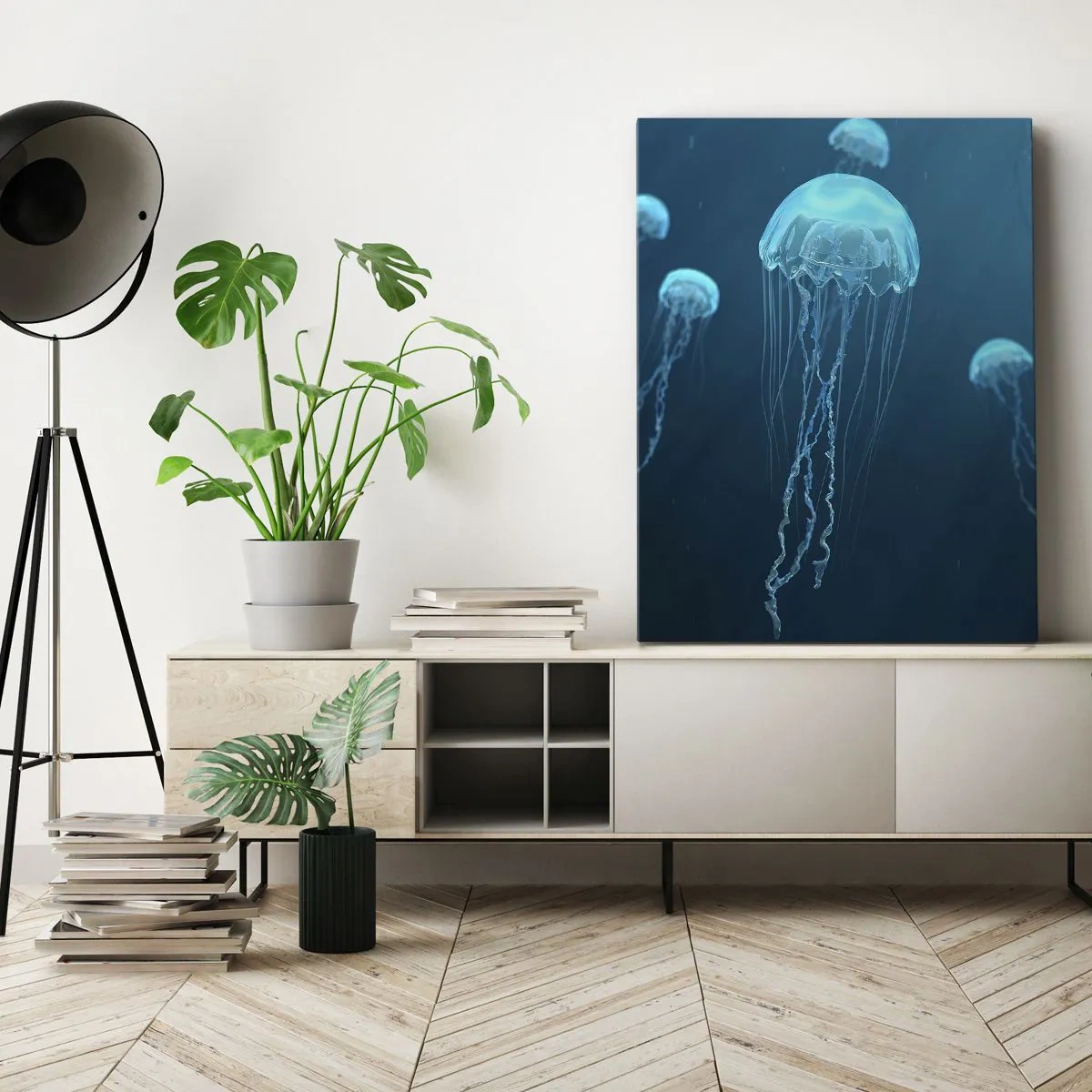 Canvastavla - Bild på duk - Havets dans - 50x70 cm