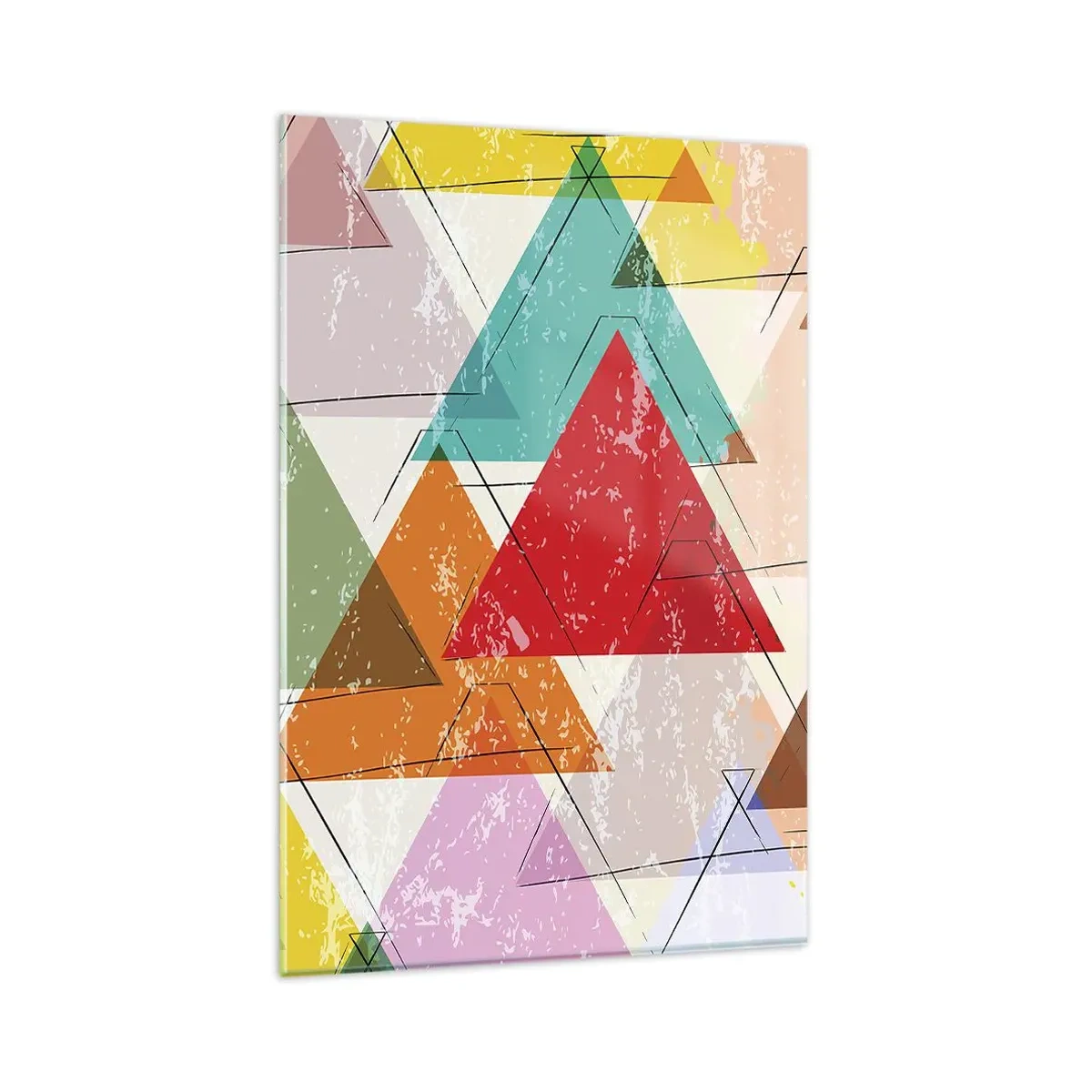 Glastavla - Bild på glas - Tre gånger tre - 80x120 cm