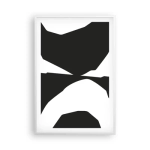 Affisch i vit ram - Positiv-negativ - 61x91 cm