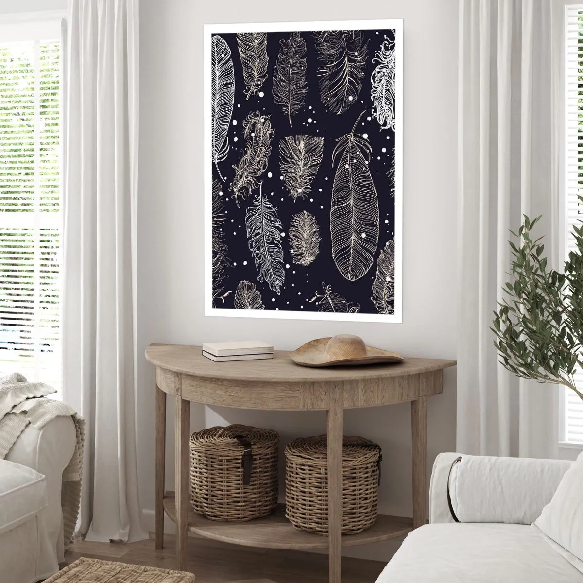 Affisch - Fjäderspets - 61x91 cm