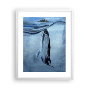 Affisch i vit ram - Två världar i norr - 40x50 cm