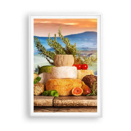 Affisch i vit ram - Italiensk livsglädje - 70x100 cm