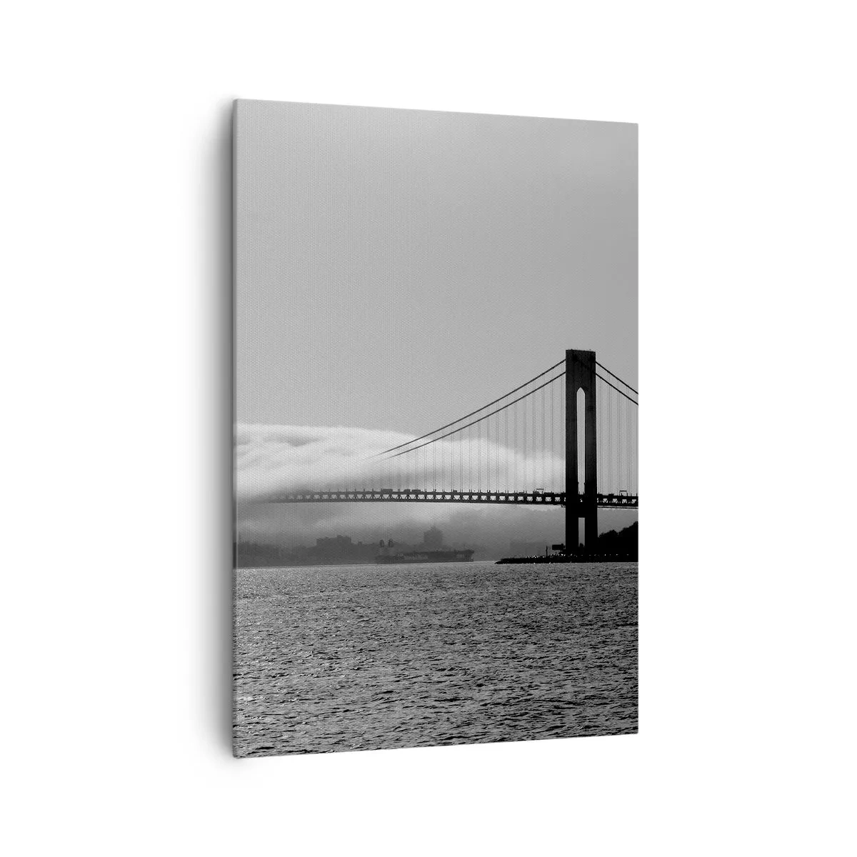 Canvastavla - Bild på duk - Passera Golden Gate - 70x100 cm