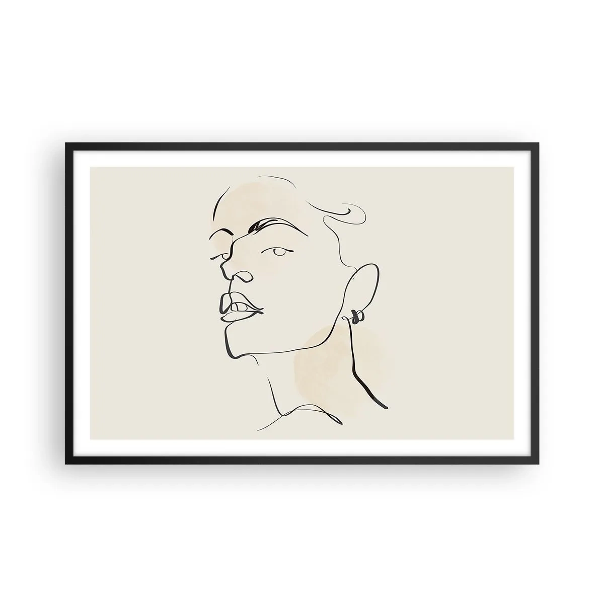 Affisch i svart ram - Stolt blick - 91x61 cm