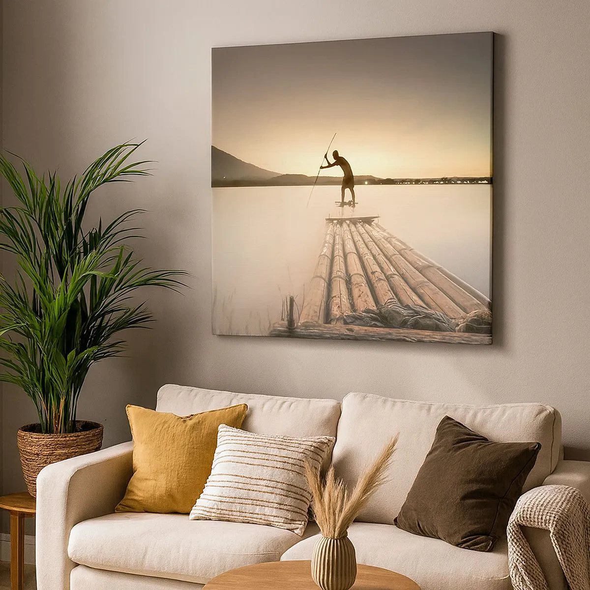 Canvastavla - Bild på duk - Före avkoppling - 30x30 cm