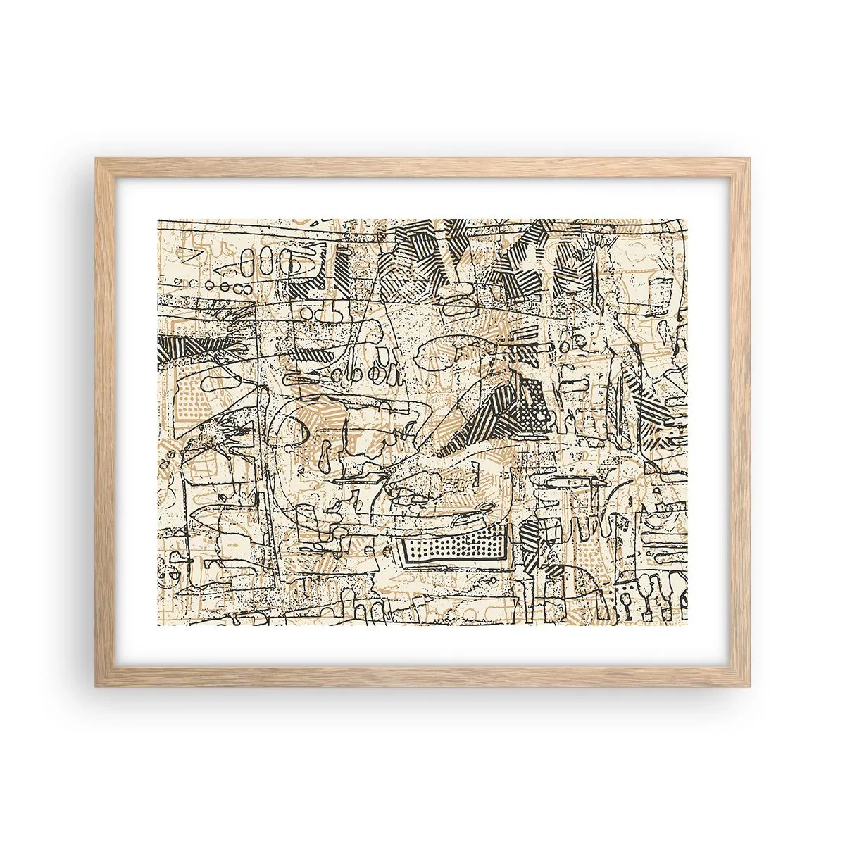 Affisch i ram av ljusek - Väntar på avkodning - 50x40 cm