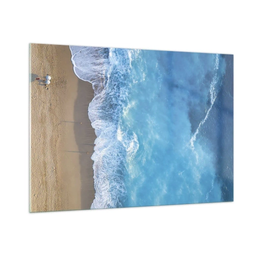 Glastavla - Bild på glas - Blå styrka - 100x70 cm