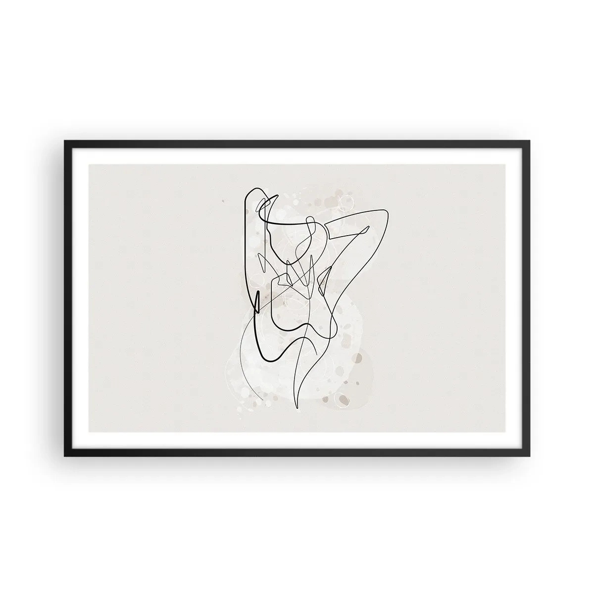 Affisch i svart ram - Konsten att förföra - 91x61 cm