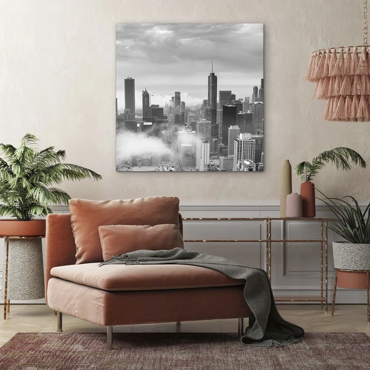 Canvastavla - Bild på duk - Amerikanskt landskap - 60x60 cm