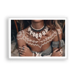 Affisch i vit ram - Kvinnlighetens talismaner, ritualer - 100x70 cm