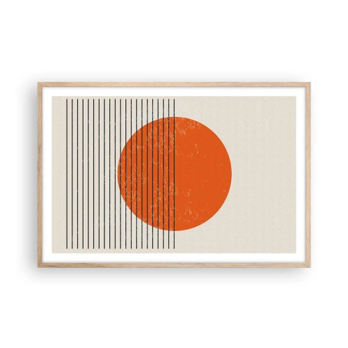 Affisch i ram av ljusek - Alltid solen - 91x61 cm