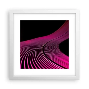 Affisch i vit ram - Ljusets allé - 30x30 cm