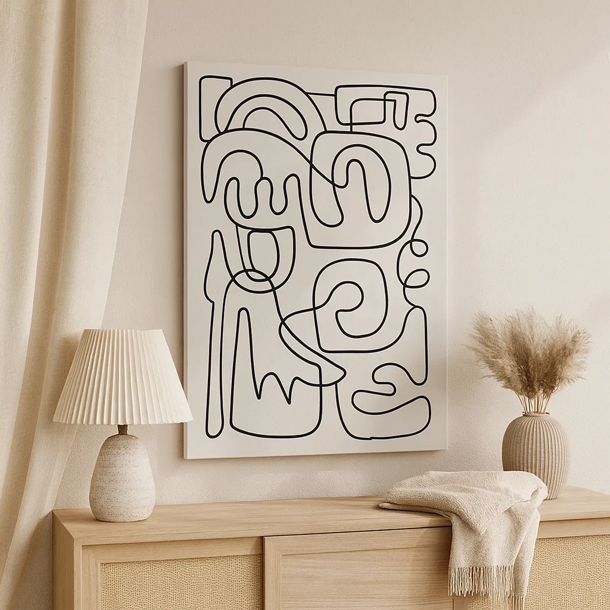 Canvastavla - Bild på duk - Följ spåret - 50x70 cm