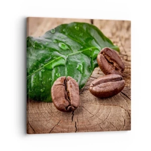 Canvastavla - Bild på duk - Äkta och svart - 30x30 cm