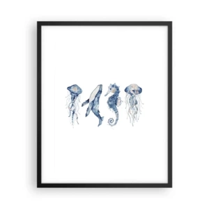Affisch i svart ram - Havets under - 40x50 cm