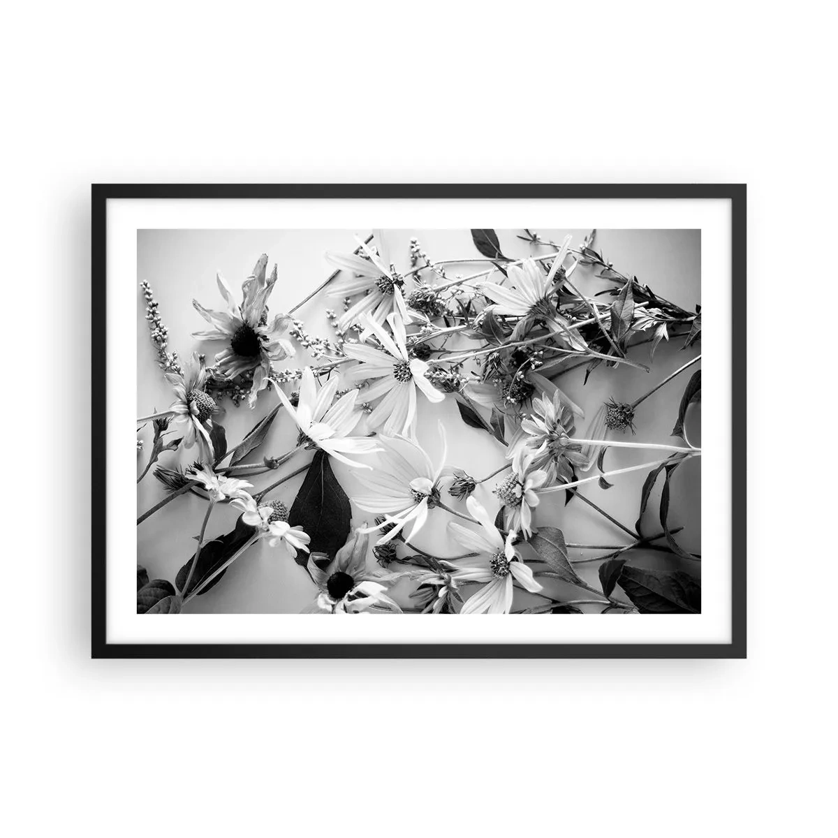 Affisch i svart ram - Icke-blombukett - 70x50 cm