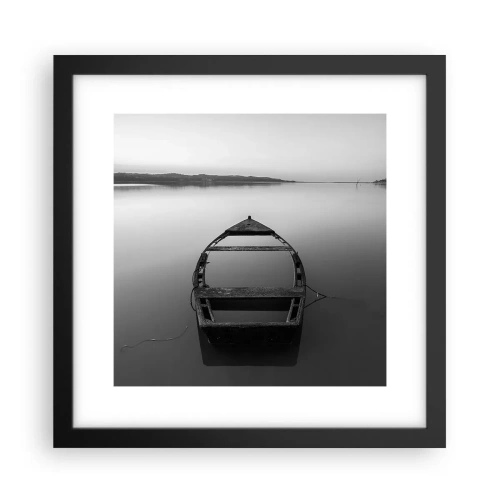 Affisch i svart ram - Längtan och melankoli - 30x30 cm