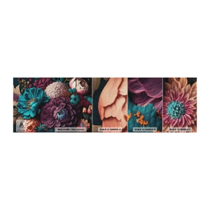 Provbit av självhäftande fototapet Deluxe Sticker - Natur i överflöd - Blommor, Botanik, Årgång - 100x30 cm