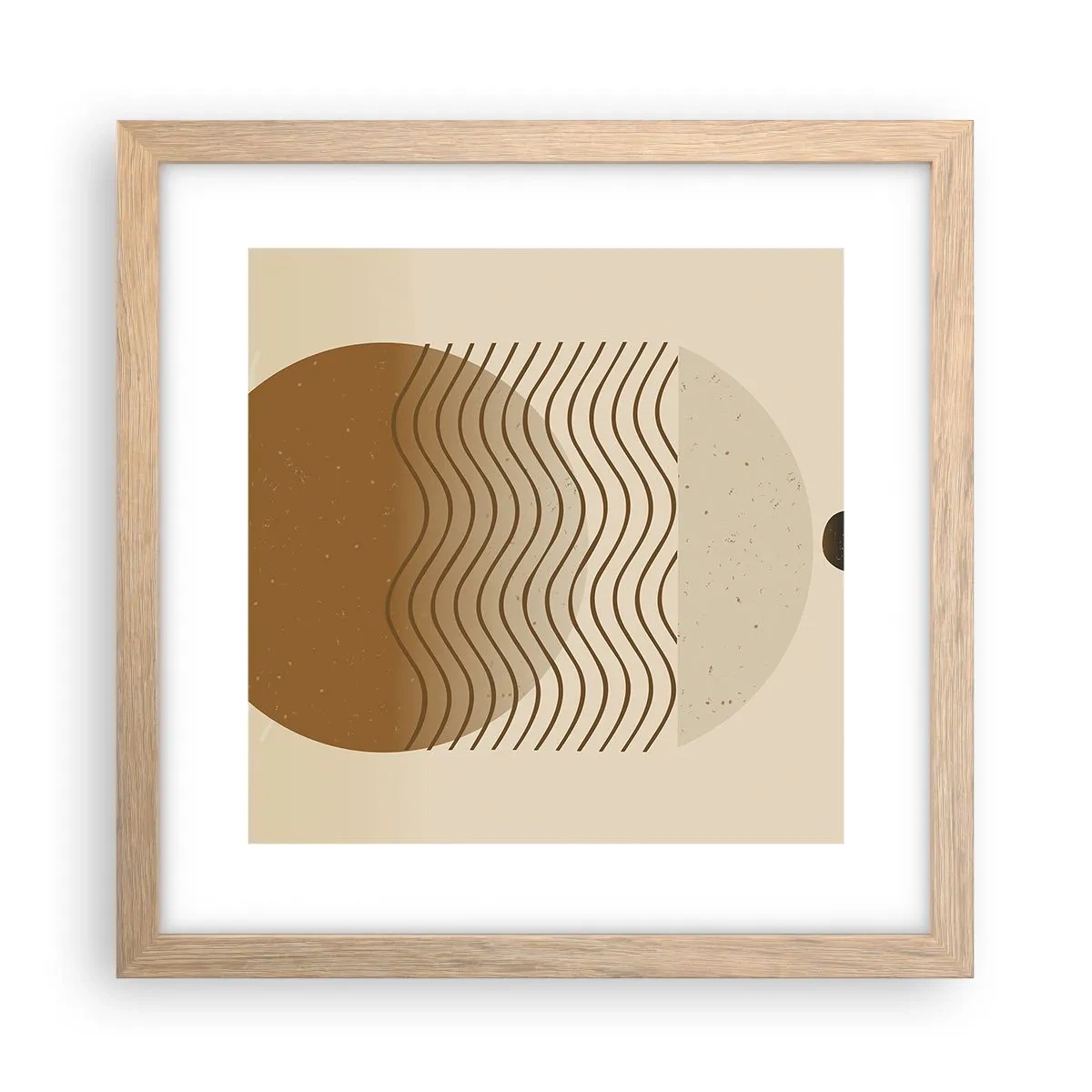 Affisch i ram av ljusek - Om geometriska figurers ursprung - 30x30 cm