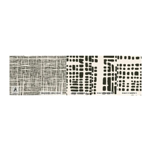 Fototapet Prov Standard Eco - Vävd komposition - Abstraktion, Grafik, Bit - 100x30 cm