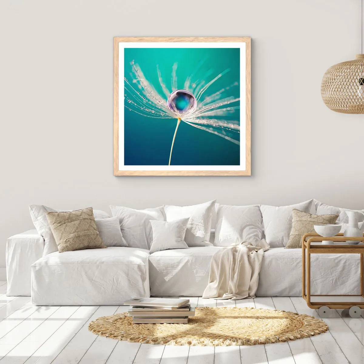 Affisch i ram av ljusek - Mystisk stund - 60x60 cm