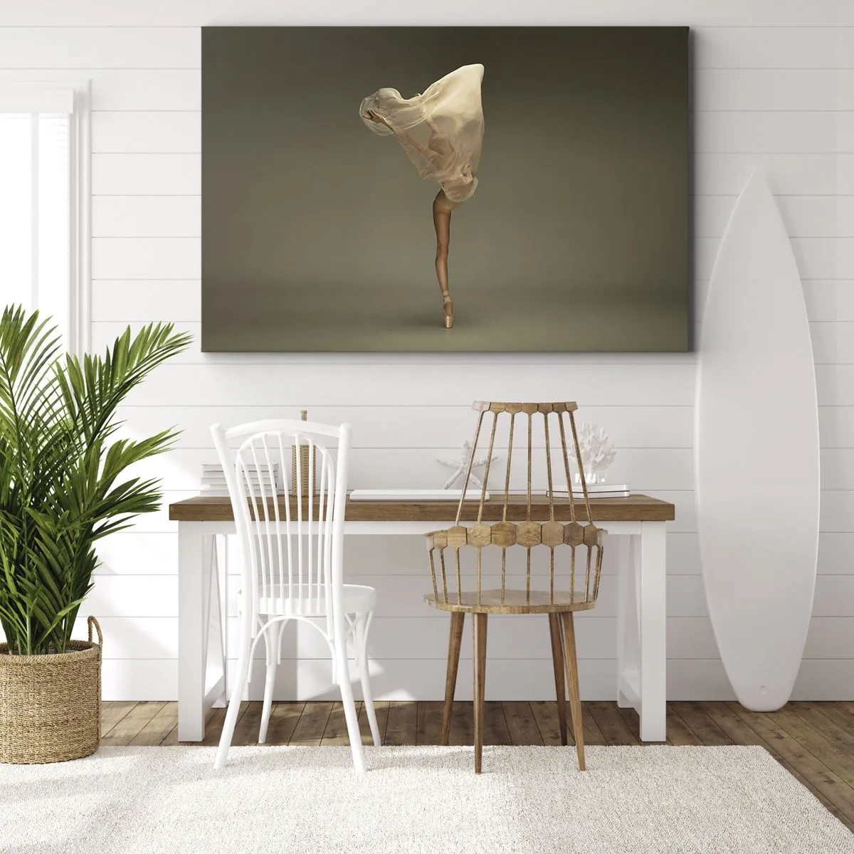 Canvastavla - Bild på duk - Den lyfter snart - 70x50 cm