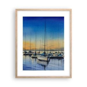 Affisch i ram av ljusek - Slutet på en bra dag - 40x50 cm