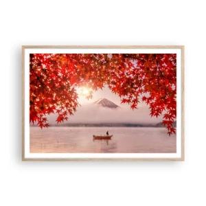 Affisch i ram av ljusek - I japansk stämning - 100x70 cm