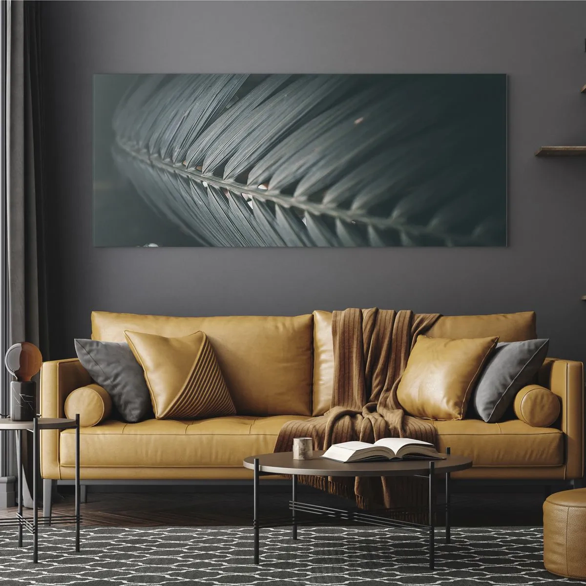 Glastavla - Bild på glas - Naturens precision - 120x50 cm