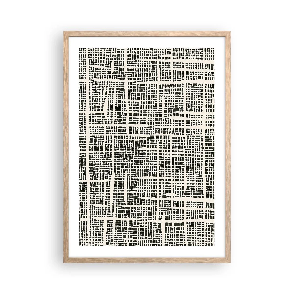 Affisch i ram av ljusek - Vävd komposition - 50x70 cm