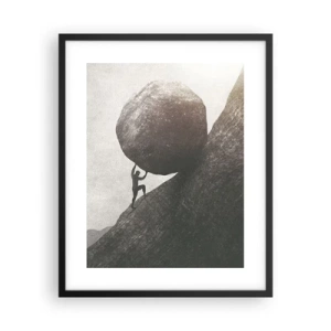 Affisch i svart ram - Jag tror i strid mot hoppet - 40x50 cm