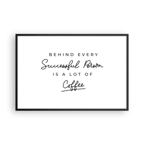 Affisch i svart ram - Framgångens hemlighet - 91x61 cm