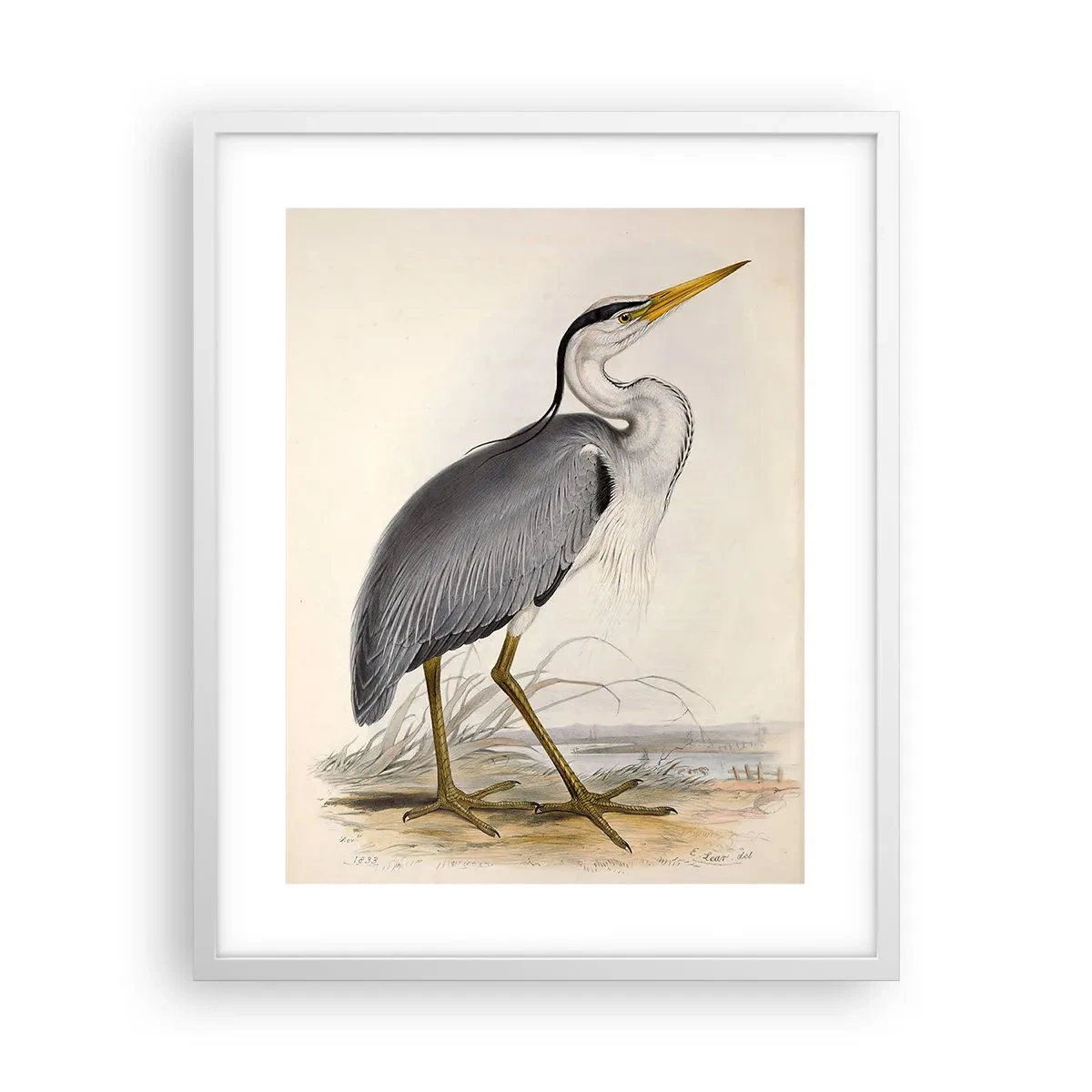 Affisch i vit ram - Hägers charm - 40x50 cm