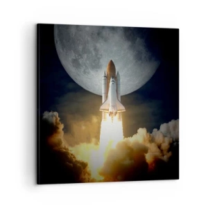 Canvastavla - Bild på duk - Början på ett utomjordiskt äventyr - 60x60 cm