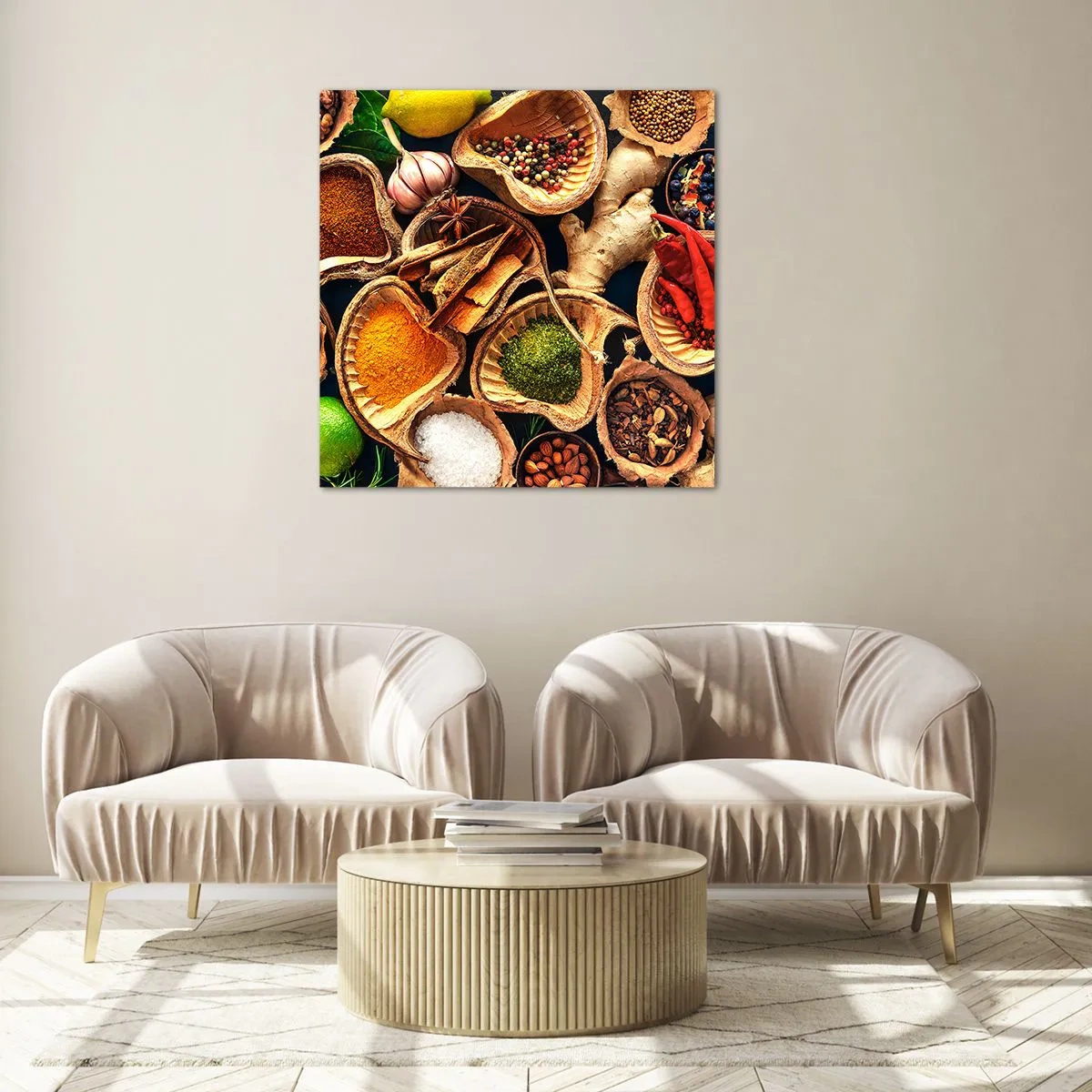 Glastavla - Bild på glas - Ta vad du vill - 70x70 cm