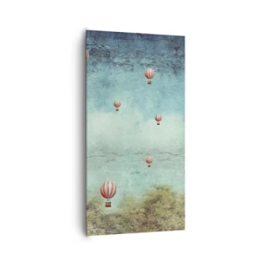 Canvastavla - Bild på duk - Fria från livets buller - 65x120 cm