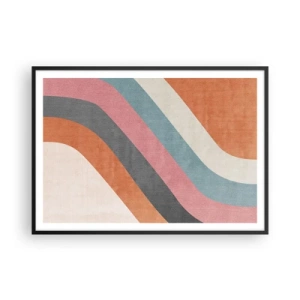 Affisch i svart ram - Diagonal komposition - rörelse - 100x70 cm