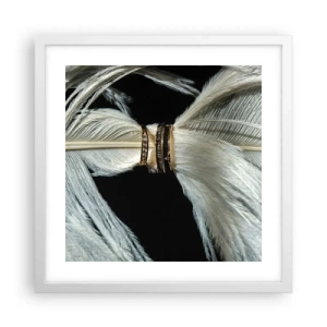 Affisch i vit ram - ...och jag lämnar inte dig… - 40x40 cm