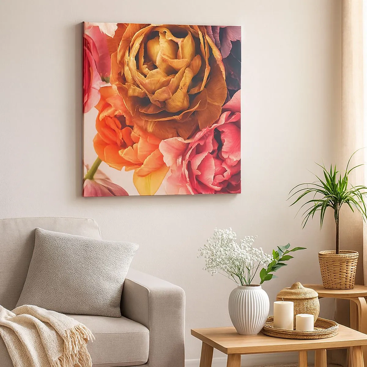 Canvastavla - Bild på duk - Livets högtid - 30x30 cm