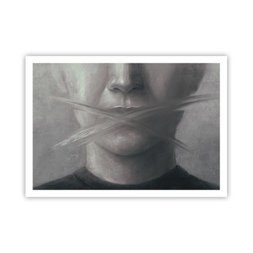 Affisch - Inte ett ord - 100x70 cm