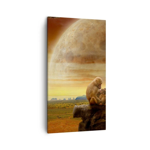 Canvastavla - Bild på duk - Samma kärlek överallt - 45x80 cm