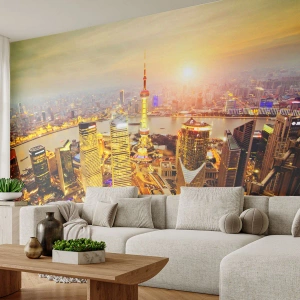 Självhäftande Fototapet Deluxe Sticker - Asiatisk dröm - Stad, Landskap, Arkitektur - 300x210 cm