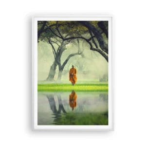 Affisch i vit ram - På väg till upplysningen - 70x100 cm