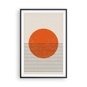 Affisch i svart ram - Alltid solen - 61x91 cm