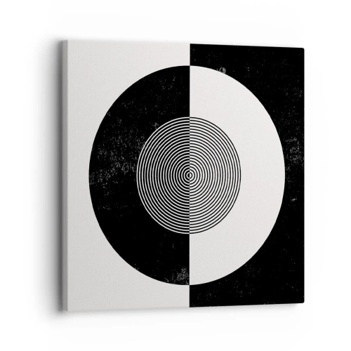 Canvastavla - Bild på duk - Harmoni i svart och vitt - 30x30 cm