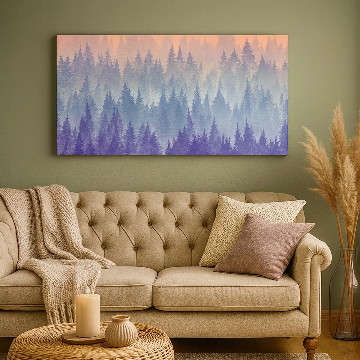 Canvastavla - Bild på duk - Högt, högre, upp till himlen - 30x30 cm